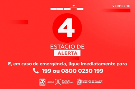 DUQUE DE CAXIAS ENTRA EM ESTÁGIO DE ALERTA