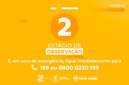 MUNICÍPIO DE DUQUE DE CAXIAS EM ESTÁGIO DE OBSERVAÇÃO