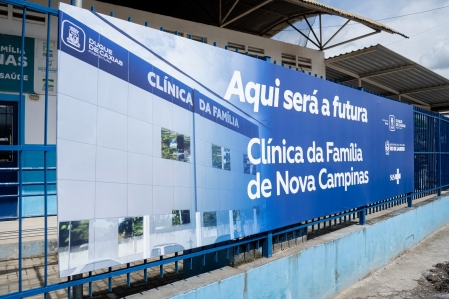 OBRA DA CLÍNICA DA FAMÍLIA DE NOVA CAMPINAS É LANÇADA
